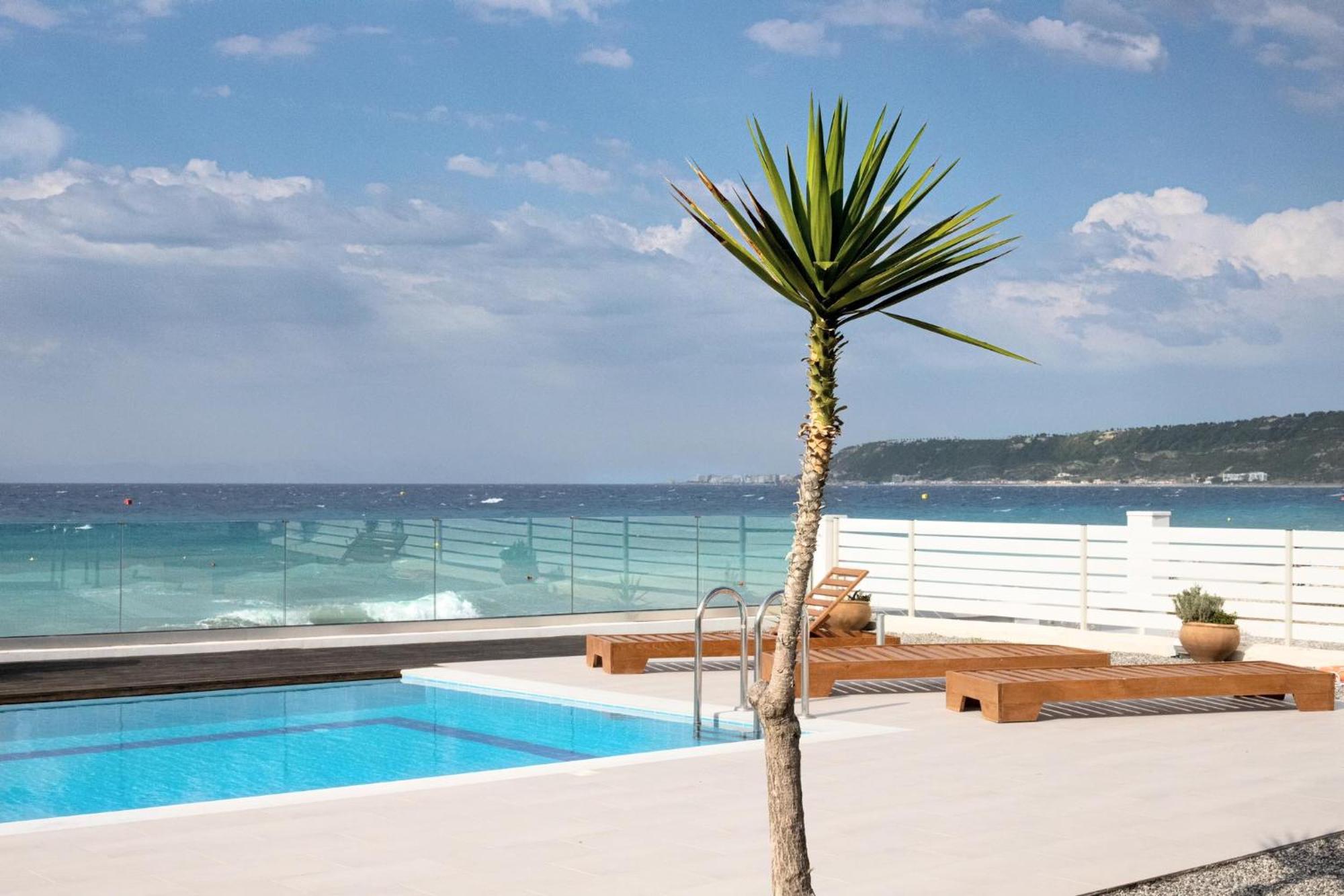 Vaso Beach Front Villa Jaliszósz Kültér fotó